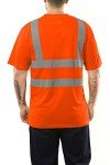 High Visibility Short Sleeve Safety Shirt - Orange