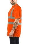 High Visibility Short Sleeve Safety Shirt - Orange