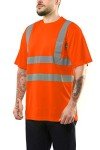 High Visibility Short Sleeve Safety Shirt - Orange