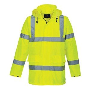 Portwest Hi-Vis Lite Rain Jacket - Yellow, 6X