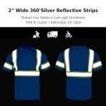 VENDACE 3-Pack High Visibility Safety Shirts - Men