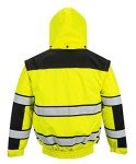 Men's High Visibility Safety Bomber Jacket - Yellow/Black