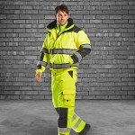 Men's High Visibility Safety Bomber Jacket - Yellow/Black