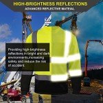 High Visibility Long Sleeve Safety Shirts for Men