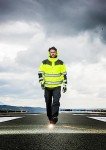 Men's High Visibility Safety Bomber Jacket - Yellow/Black