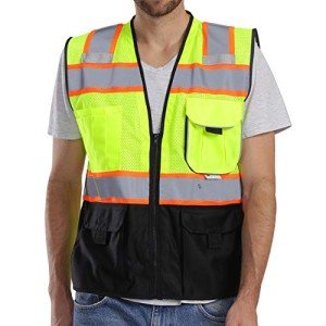 High Visibility Reflective Safety Vest with Pockets