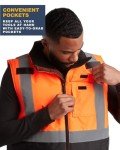 High Visibility Men's Safety Vest - Orange