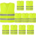 Kepairtia 10-Pack High Visibility Safety Vests