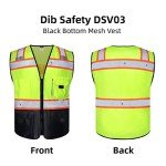 High Visibility Reflective Safety Vest with Pockets