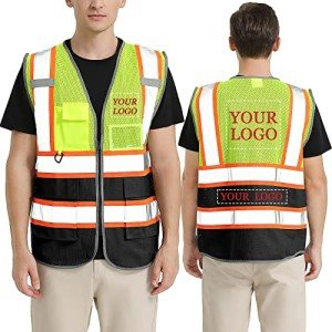 High Visibility Reflective Safety Vest with Pockets