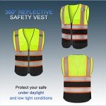 High Visibility Reflective Safety Vest with Pockets