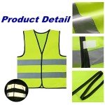 10 Pack Kids Reflective Safety Vests - Neon Green