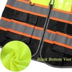 High Visibility Reflective Safety Vest with Pockets