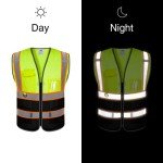 High Visibility Reflective Safety Vest with Pockets