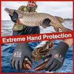 Cut Resistant Touchscreen Fishing Work Gloves