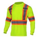 High Visibility Men's Reflective Long Sleeve T-Shirt