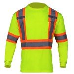 High Visibility Men's Reflective Long Sleeve T-Shirt