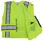 Lime Green Reflective Duty Vests for Safety