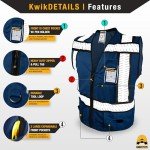 KwikSafety PURE BLUE Sheriff Hi-Vis Safety Vest