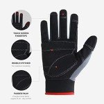 Men's Touchscreen Work Gloves with Padded Knuckles