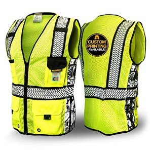 RoadBOSS High Visibility Safety Vest - 11 Pockets