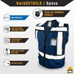 KwikSafety PURE BLUE Sheriff Hi-Vis Safety Vest