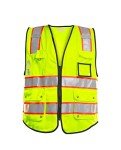 High Visibility Safety Vest with 10 Pockets - Yellow