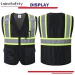 High-Visibility Reflective Safety Vest with Pockets
