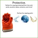 Hi-Vis Orange Cold Weather Safety Gloves - 12-Pack