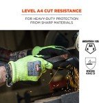 Hi-Vis Cut Resistant Gloves, Level 4 Protection