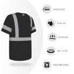 Men's Class 3 Hi-Vis Short Sleeve Safety Shirts