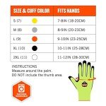 Hi-Vis Cut Resistant Gloves, Level 4 Protection