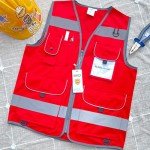 High Visibility Reflective Safety Vest with Pockets