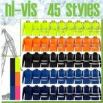 Hi-Vis Long Sleeve Safety T-Shirt with Reflective Strips