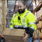 JORESTECH High Visibility Full Zip Hoodie, ANSI Yellow