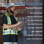 Hi-Vis Reflective X-Back Safety Polo Shirt