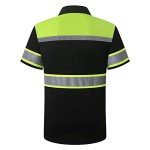 Men's High-Visibility Reflective Safety Polo Shirt