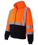 Men's Hi-Viz Class 3 Hooded Sweatshirt - Large