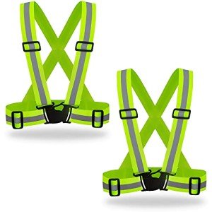 Hi-Vis Reflective Safety Vests - 2 Pack