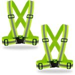 Hi-Vis Reflective Safety Vests - 2 Pack