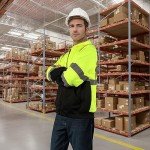 Hi-Vis Safety Hoodie with Zipper for Men