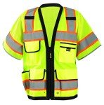 High Visibility Heavy Duty Surveyor Vest, 5X-Large