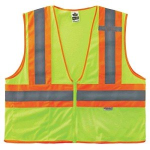 High Visibility Lime Reflective Safety Vest - Small/Medium