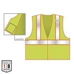 High Visibility Lime Reflective Safety Vest - Small/Medium