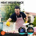 Heavy Duty Cowhide Leather Work Gloves - 3 Pairs