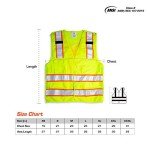 High Visibility 5-Point Safety Vest, Medium