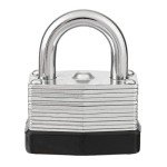 Brinks 40mm Keyed Steel Padlock - Chrome Plated