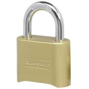 Master Lock Brass Combo Padlock for Outdoor Use
