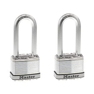 Heavy Duty Outdoor Padlock - 2 Pack Keyed-Alike