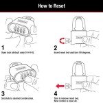 Master Lock Brass Combo Padlock for Outdoor Use
